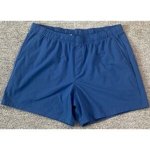 Fabletics‎ Shorts Mens Medium Fundamental 6" Blue Unlined Athletic Workout Gym